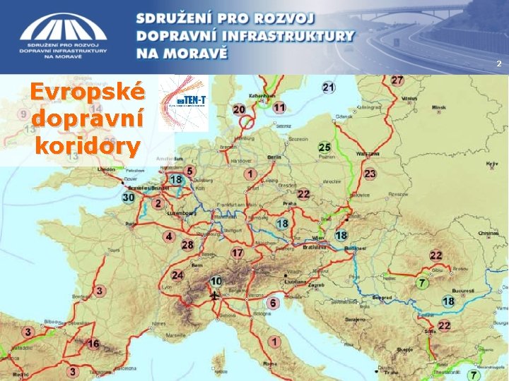 2 Evropské dopravní koridory 