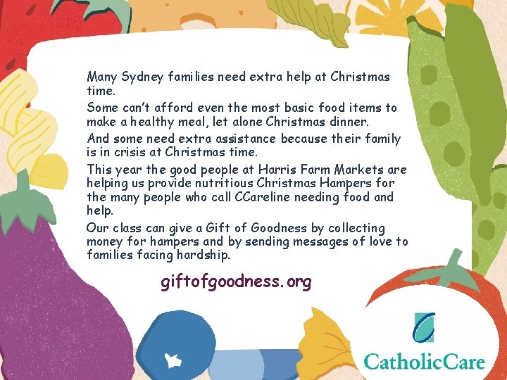 Many Sydney families need extra help at Christmas time. Some can’t afford even the