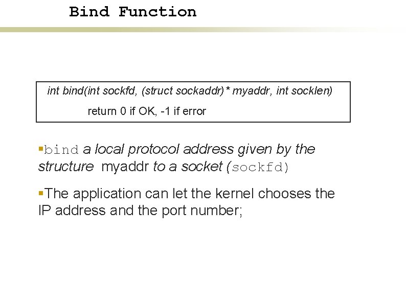 Ipv 4 Socket Address Structure struct inaddr inaddrt