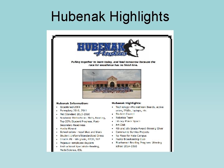 Hubenak Highlights 