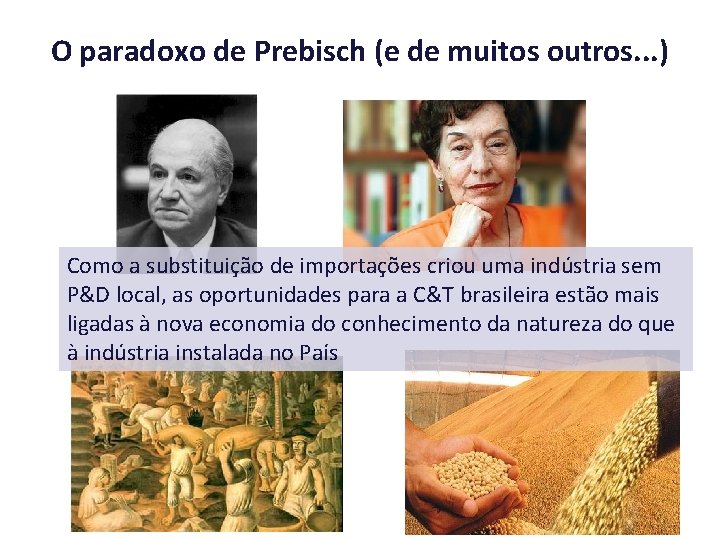 O paradoxo de Prebisch (e de muitos outros. . . ) Como a substituição