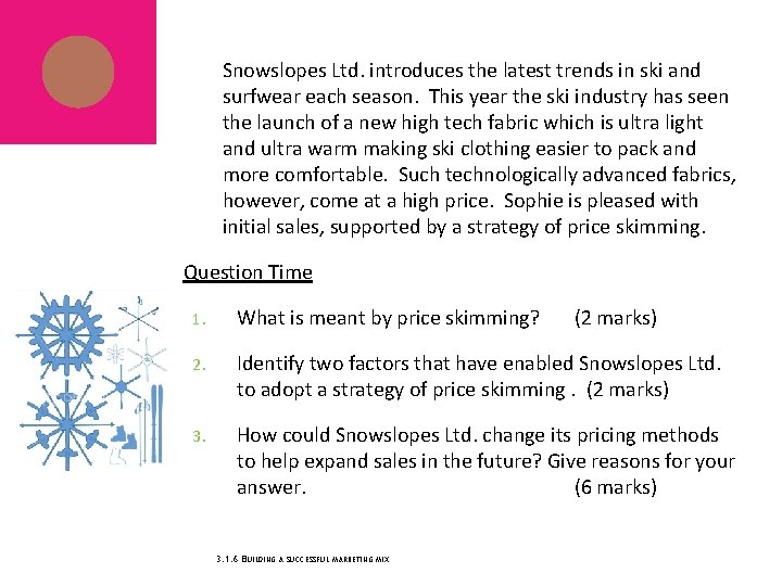 Snowslopes Ltd. introduces the latest trends in ski and surfwear each season. This year