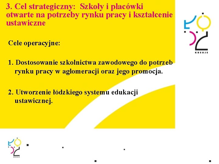 3. Cel strategiczny: Szkoły i placówki otwarte na potrzeby rynku pracy i kształcenie ustawiczne