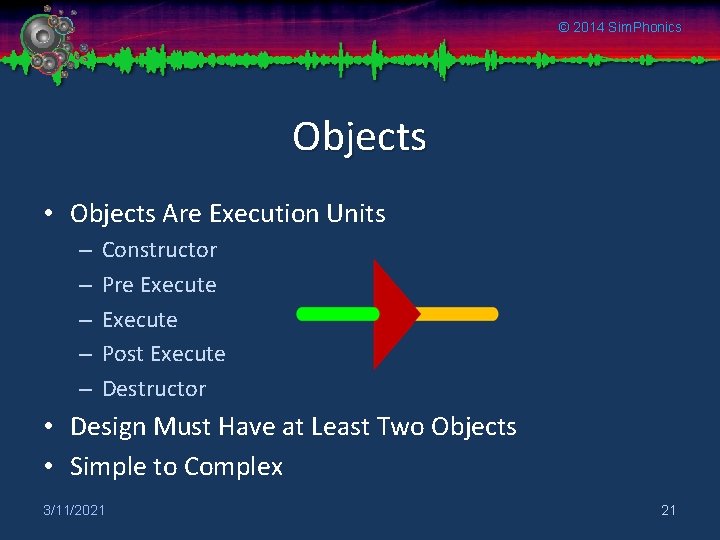 © 2014 Sim. Phonics Objects • Objects Are Execution Units – – – Constructor