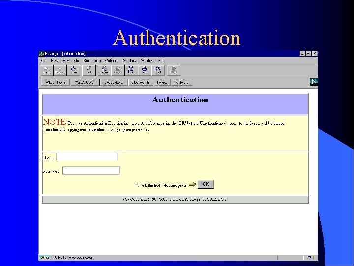 Authentication 