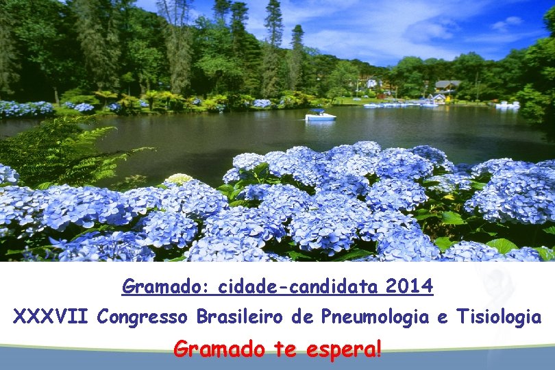 Gramado: cidade-candidata 2014 XXXVII Congresso Brasileiro de Pneumologia e Tisiologia Gramado te espera! 