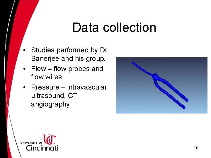 Data collection • Studies performed by Dr. Banerjee and his group. • Flow –
