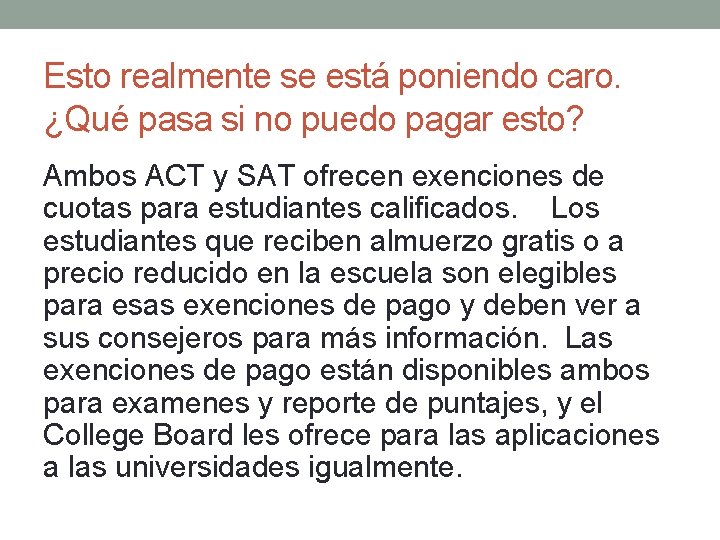 Esto realmente se está poniendo caro. ¿Qué pasa si no puedo pagar esto? Ambos