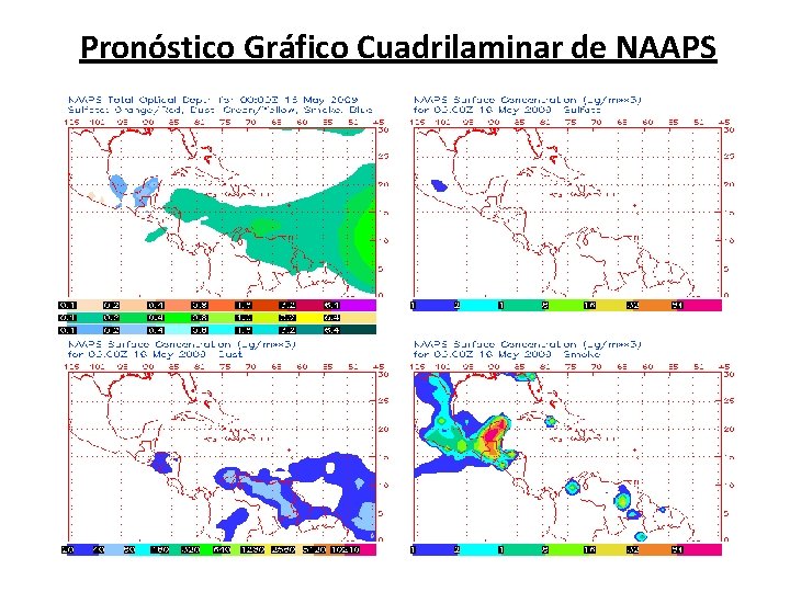 Pronóstico Gráfico Cuadrilaminar de NAAPS 