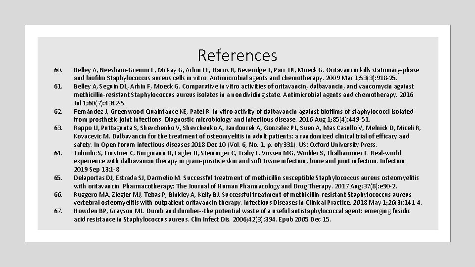 60. 61. 62. 63. 64. 65. 66. 67. References Belley A, Neesham‐Grenon E, Mc. 60. 61. 62. 63. 64. 65. 66. 67. References Belley A, Neesham‐Grenon E, Mc.