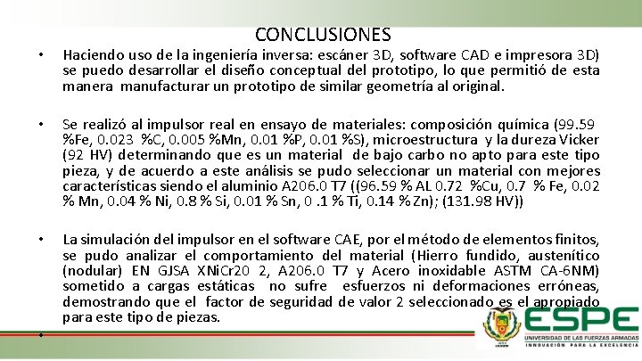  • • • • CONCLUSIONES Haciendo uso de la ingeniería inversa: escáner 3