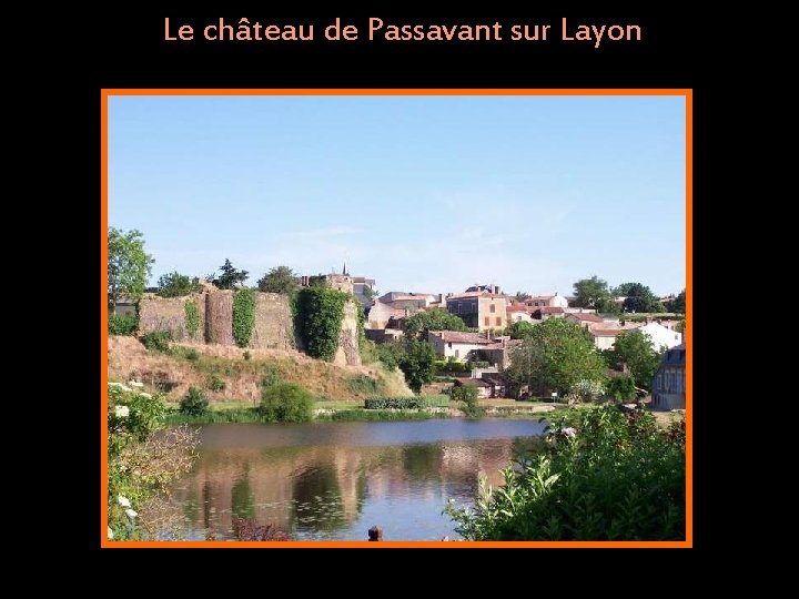 Le château de Passavant sur Layon 