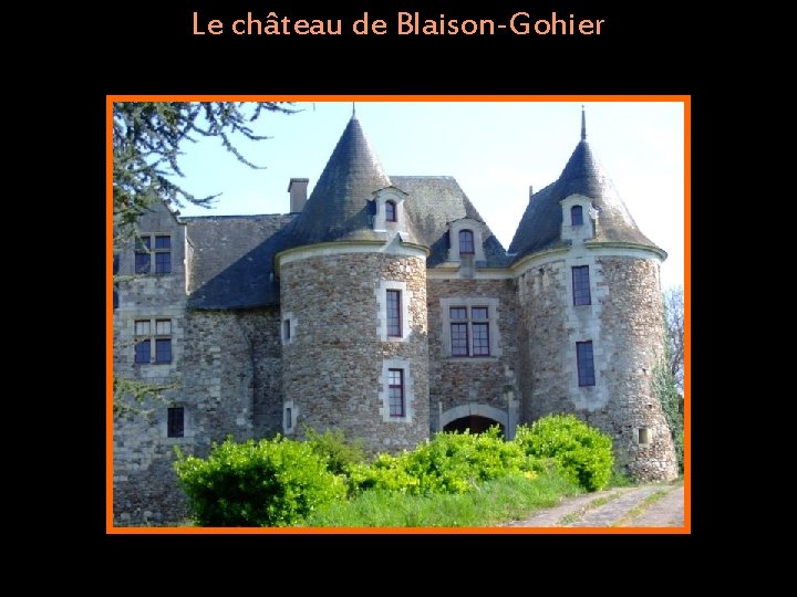 Le château de Blaison-Gohier 