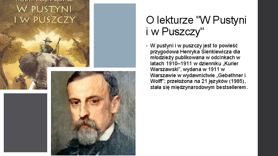 O lekturze "W Pustyni i w Puszczy" • W pustyni i w puszczy jest