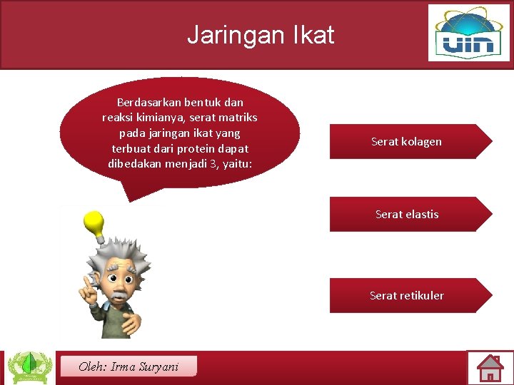 Jaringan Ikat Berdasarkan bentuk dan reaksi kimianya, serat matriks pada jaringan ikat yang terbuat