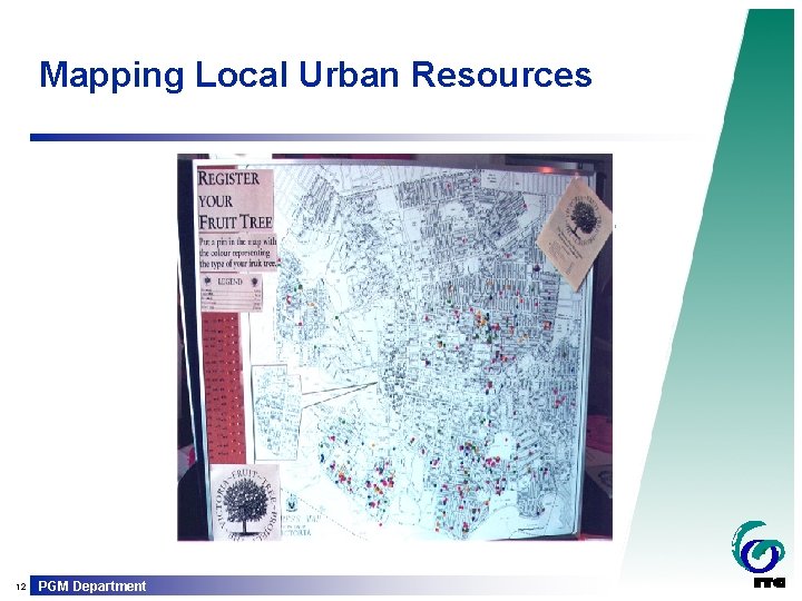 Mapping Local Urban Resources 12 PGM Department 