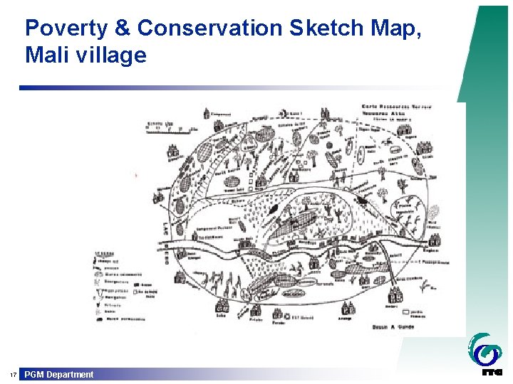 Poverty & Conservation Sketch Map, Mali village 17 PGM Department 