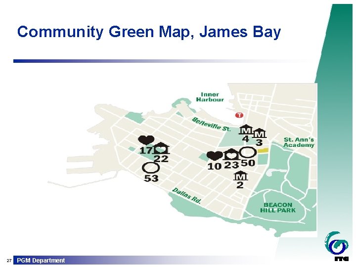 Community Green Map, James Bay 27 PGM Department 