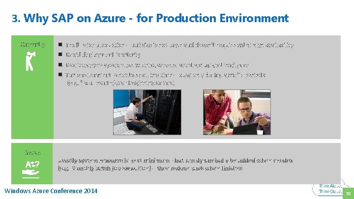 3. Why SAP on Azure - for Production Environment Currently Needs n n Yes