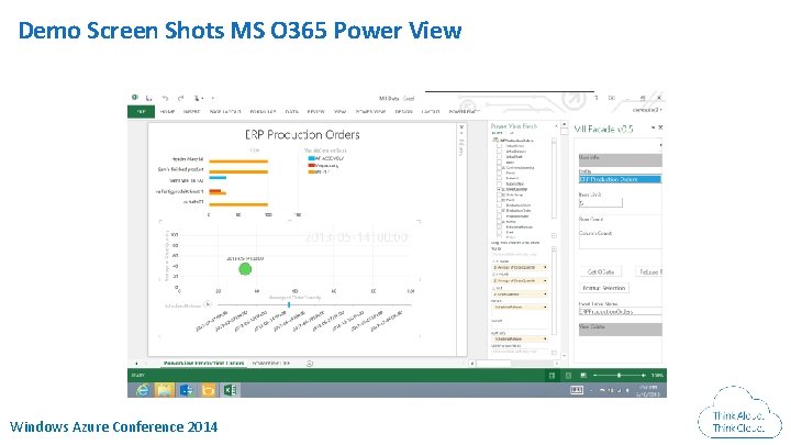 Demo Screen Shots MS O 365 Power View Windows Azure Conference 2014 