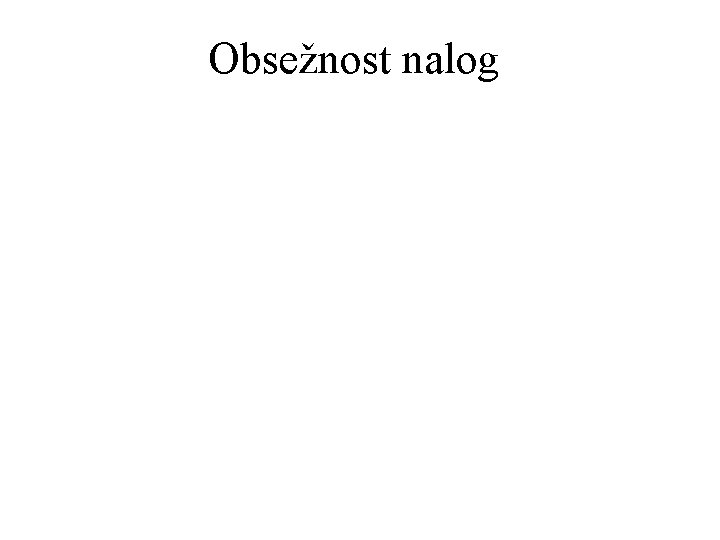 Obsežnost nalog 