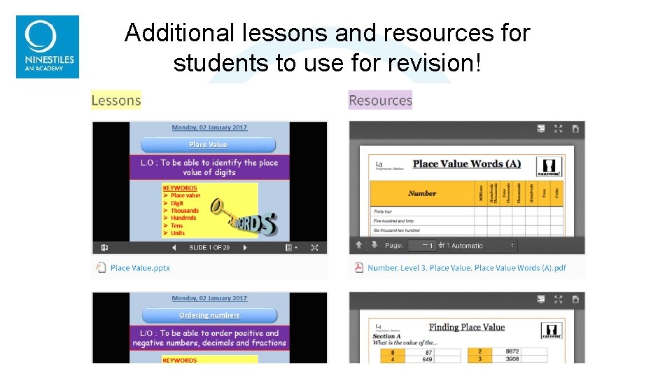 Additional lessons and resources for students to use for revision! Additional lessons and resources for students to use for revision!