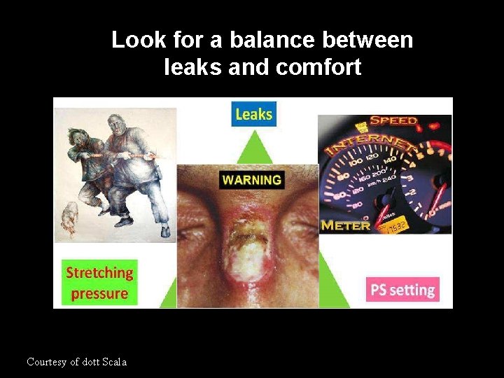 Look for a balance between leaks and comfort Courtesy of dott Scala Look for a balance between leaks and comfort Courtesy of dott Scala