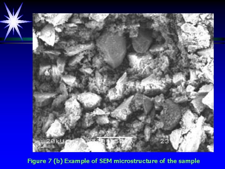 Figure 7 (b) Example of SEM microstructure of the sample 