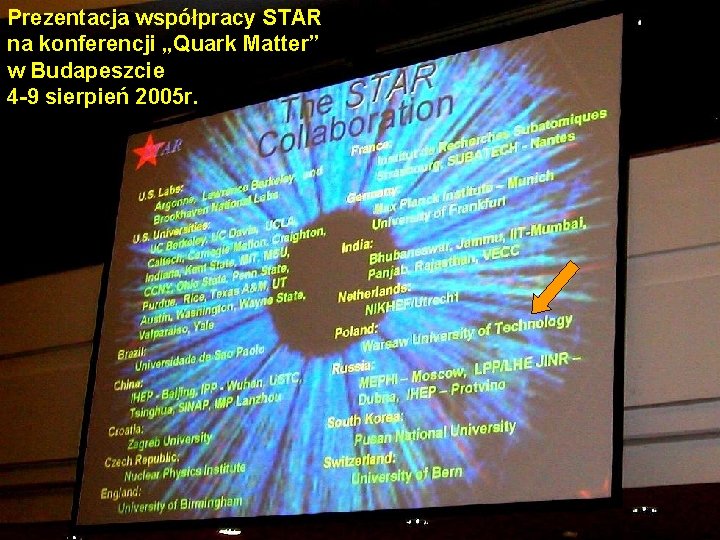 Prezentacja współpracy STAR. . . jako Uczelnia na konferencji „Quark Matter” w Budapeszcie 4