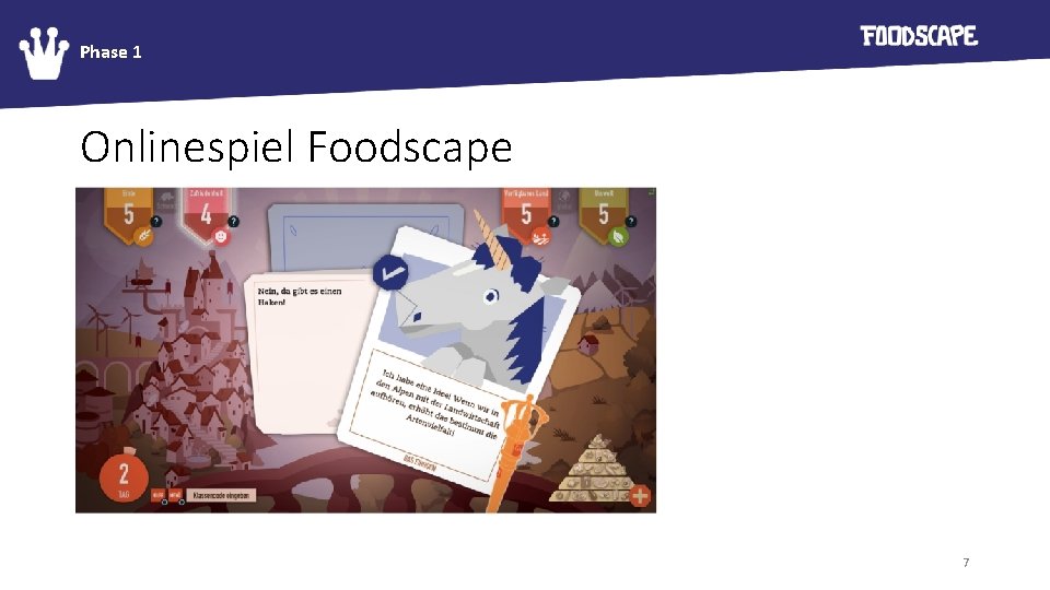 Phase 1 Onlinespiel Foodscape 7 