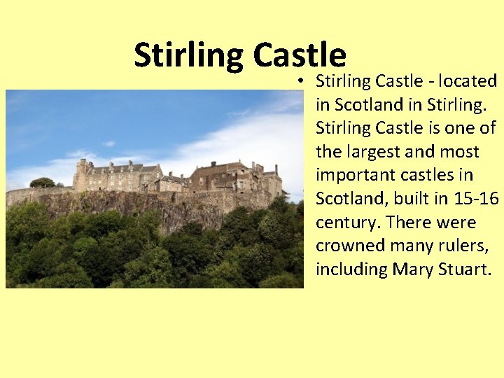 Stirling Castle • Stirling Castle - located in Scotland in Stirling Castle is one