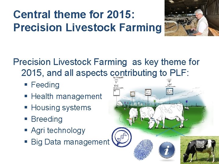 Central theme for 2015: Precision Livestock Farming as key theme for 2015, and all