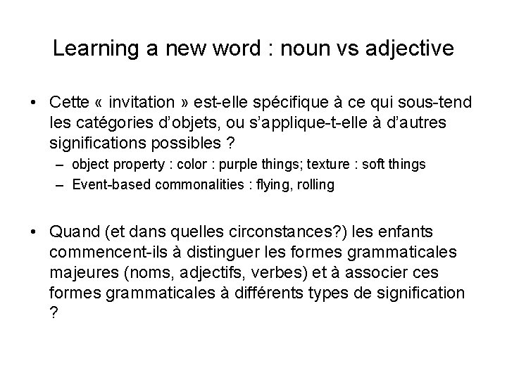 Learning a new word : noun vs adjective • Cette « invitation » est-elle