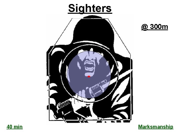Sighters (8”) 40 min @ 300 m Marksmanship 
