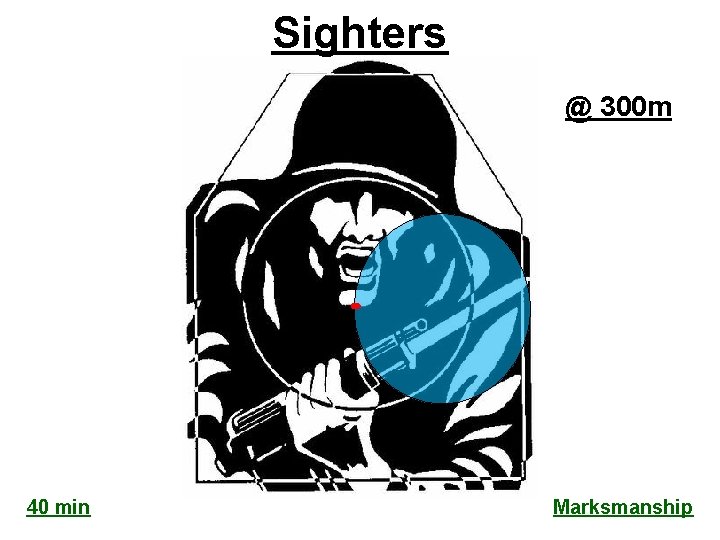Sighters (8”) 40 min @ 300 m Marksmanship 
