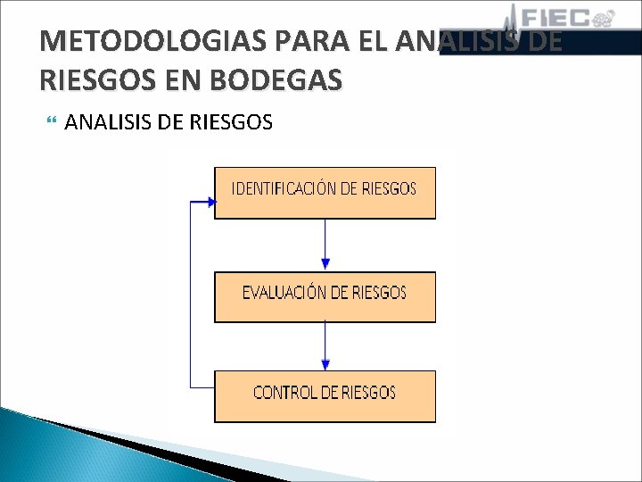 METODOLOGIAS PARA EL ANALISIS DE RIESGOS EN BODEGAS ANALISIS DE RIESGOS 