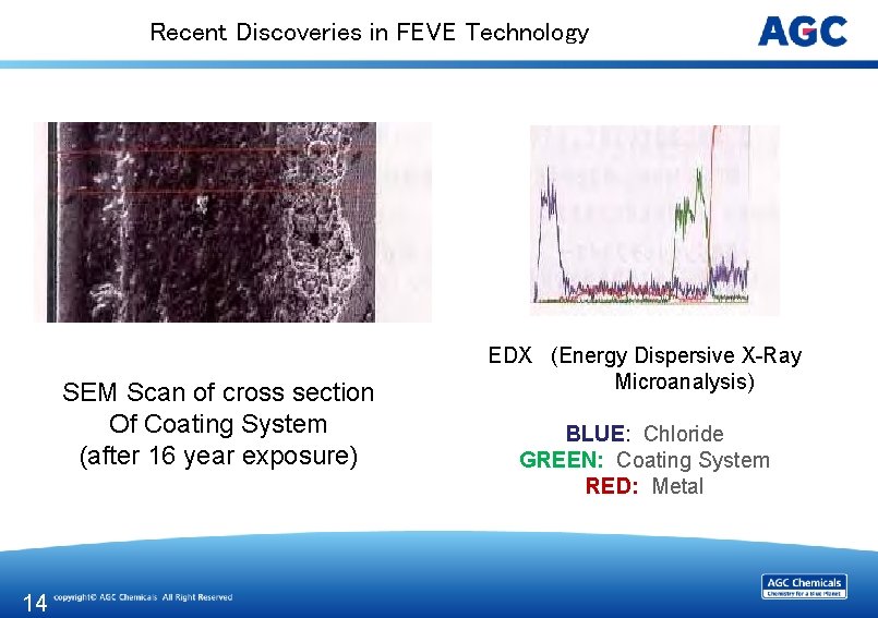 Recent Discoveries in FEVE Technology SEM Scan of cross section Of Coating System (after