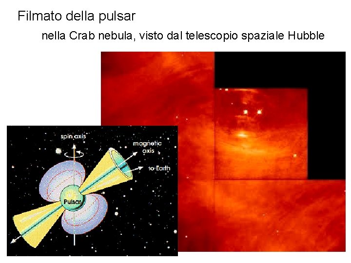 Filmato della pulsar nella Crab nebula, visto dal telescopio spaziale Hubble 