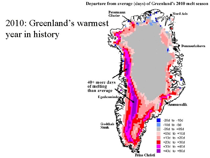 2010: Greenland’s warmest year in history 