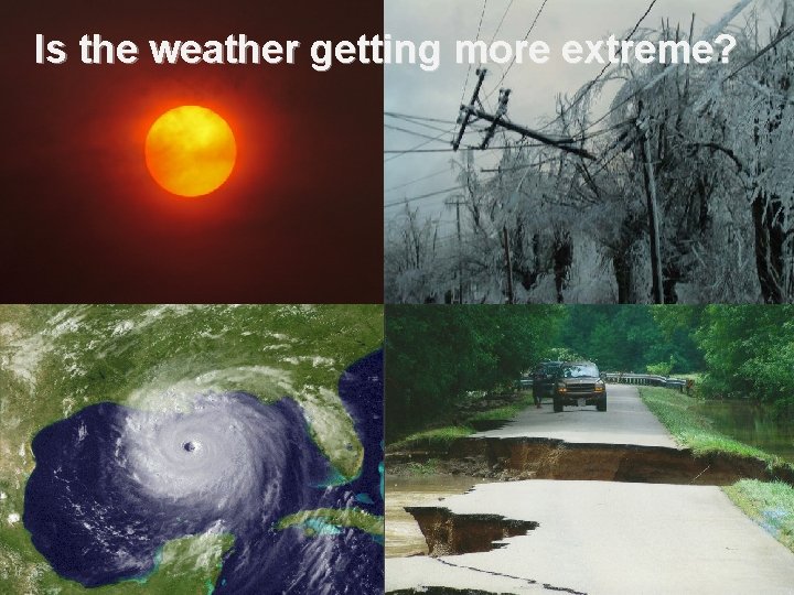 Is the weather getting more extreme? 