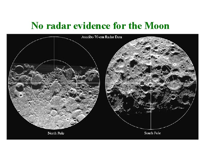 No radar evidence for the Moon 