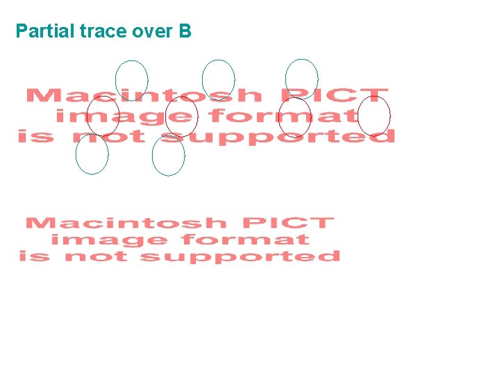 Partial trace over B 