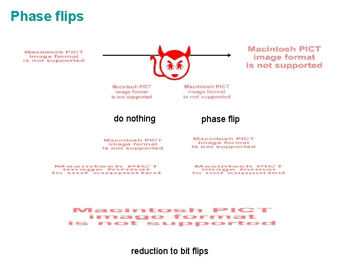 Phase flips do nothing phase flip reduction to bit flips 