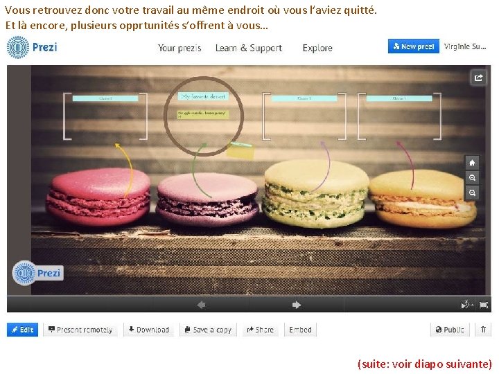 Vous retrouvez donc votre travail au même endroit où vous l’aviez quitté. Et là