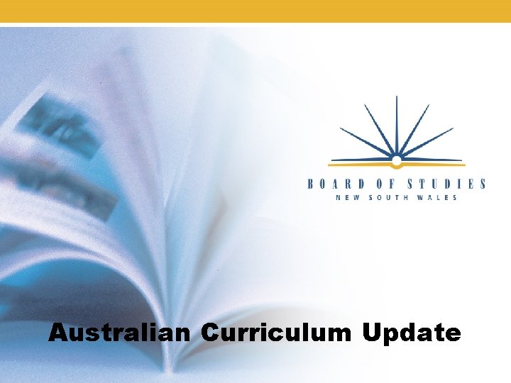 Australian Curriculum Update 