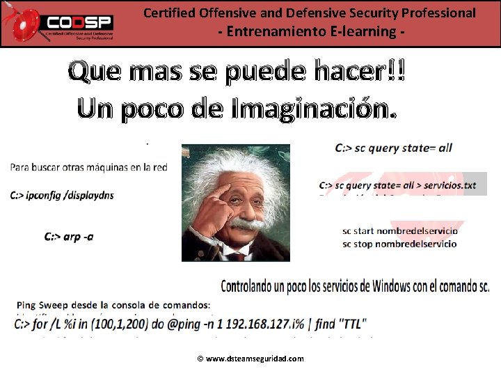 Certified Offensive and Defensive Security Professional - Entrenamiento E-learning - Que mas se puede Certified Offensive and Defensive Security Professional - Entrenamiento E-learning - Que mas se puede