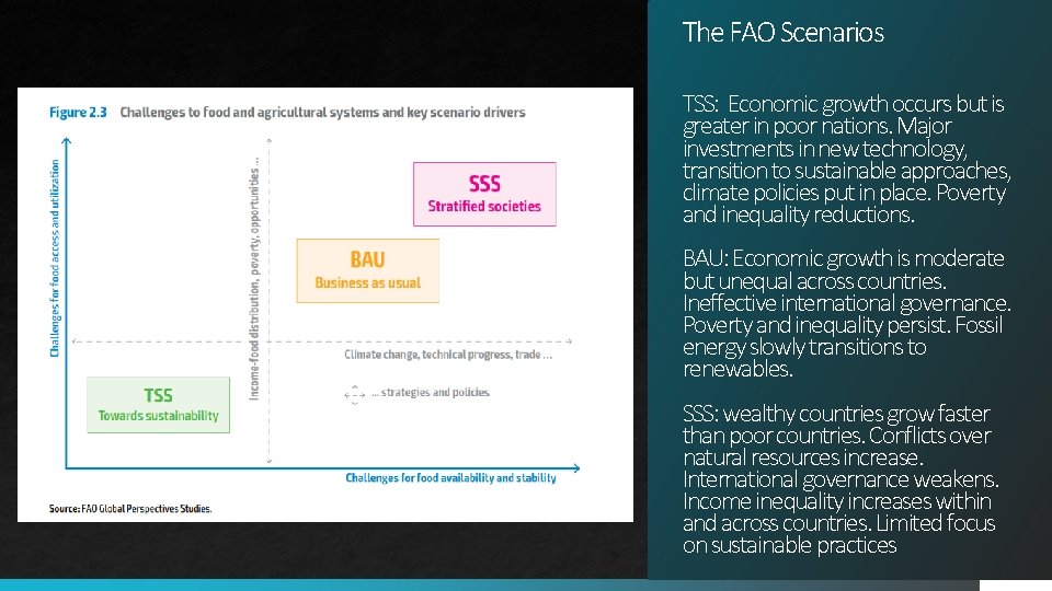 The Future of Food Pathways toward food security