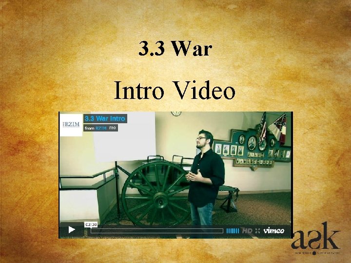 3. 3 War Intro Video 3. 3 War Intro Video