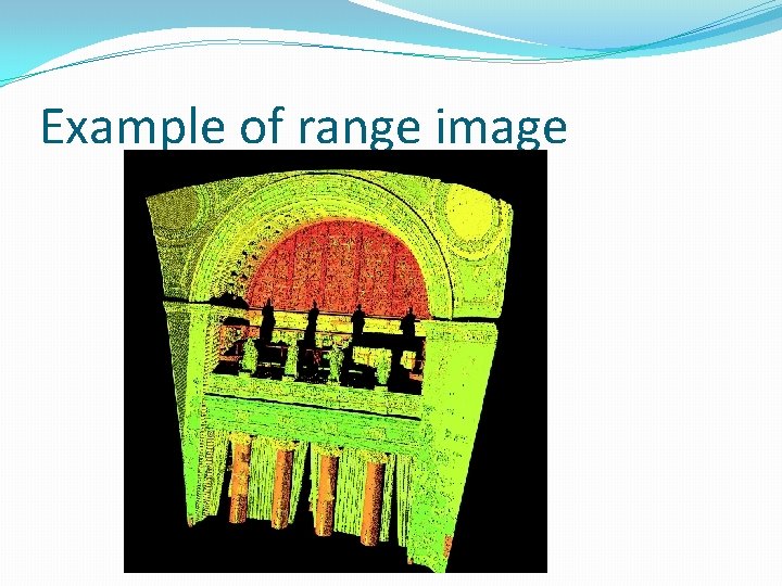 Example of range image 