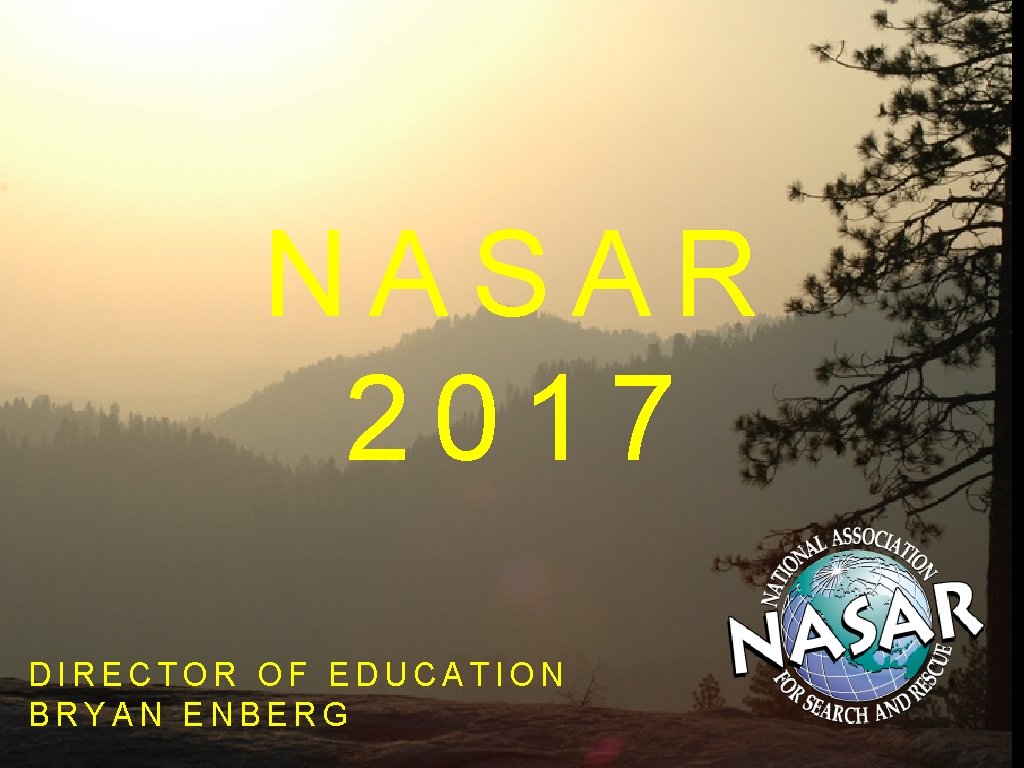 NASAR 2017 DIRECTOR OF EDUCATION BRYAN ENBERG 
